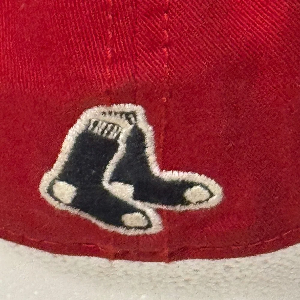 '47 Brand Boston Red Sox Franchise Fitted Hat Recycled Red Navy Unisex Medium EX